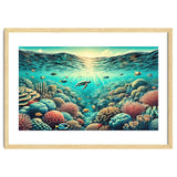 Vintage Australia, Great Barrier Reef Poster thumbnail