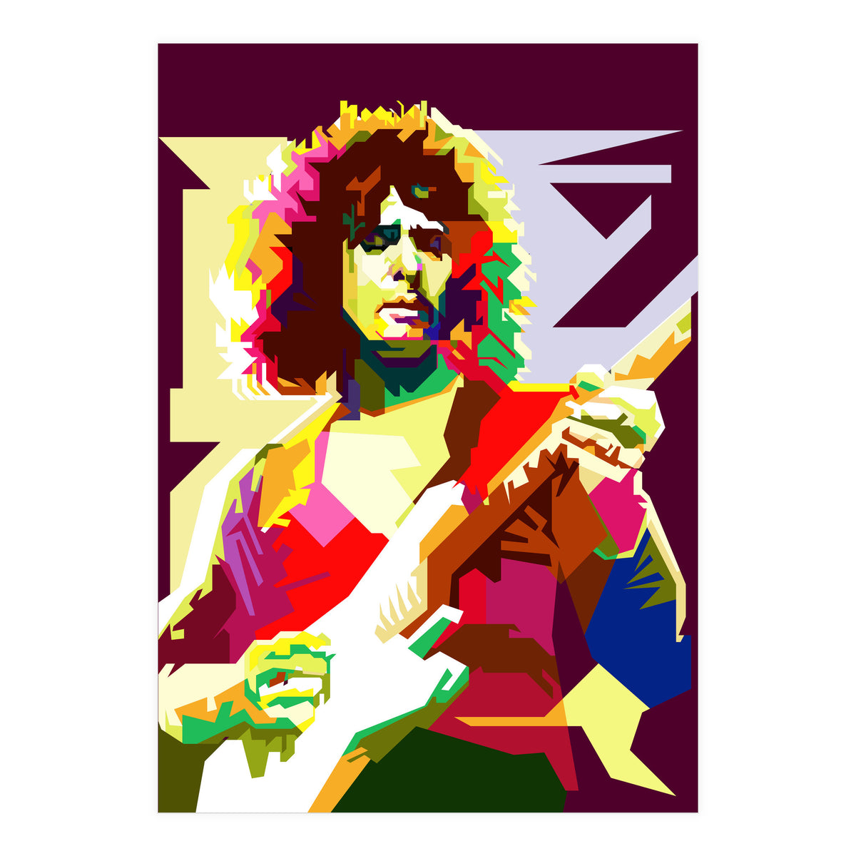 Ritchie Blackmore Deep Purple Guitarist (Print Only)