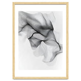 Abstract Black And White Flowing Lines Forming Organic Shapes And Forms thumbnail
