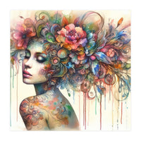 Dreamer with Floral Crown (Print Only)