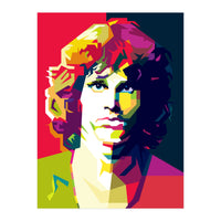 Jim Morrison Legendary Rock Pop Art WPAP (Print Only)