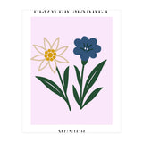 Munich Flower Market - Minimalist Edelweiss Botanical Print (Print Only) thumbnail