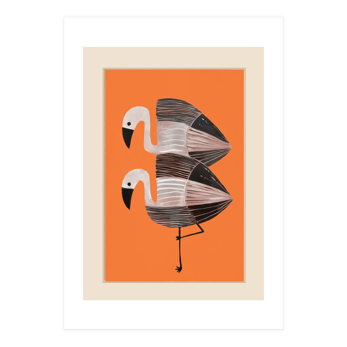 Tangerine Flamingos (Print Only)