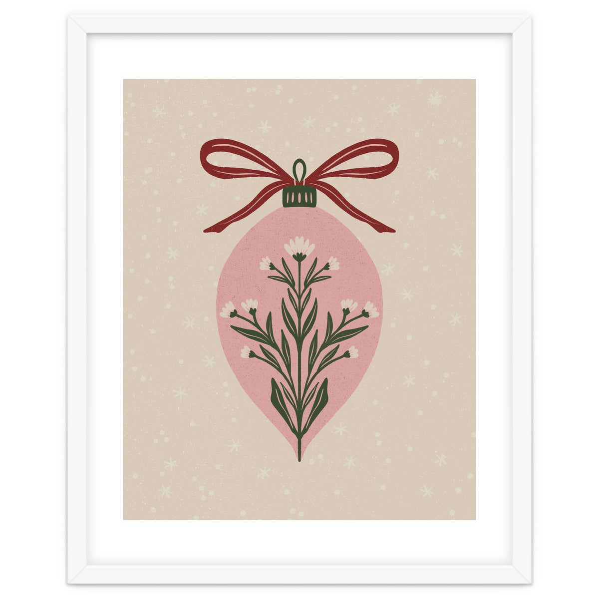 Christmas Floral Globe