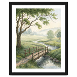 The Quiet Crossing: A Peaceful Meadow Bridge thumbnail