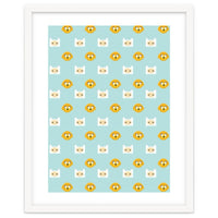 Minimalist Finn And Jake Seamless Cartoon Pattern