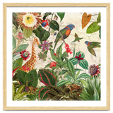 Exotic Lush Jungle And Wild Animals Landscape thumbnail