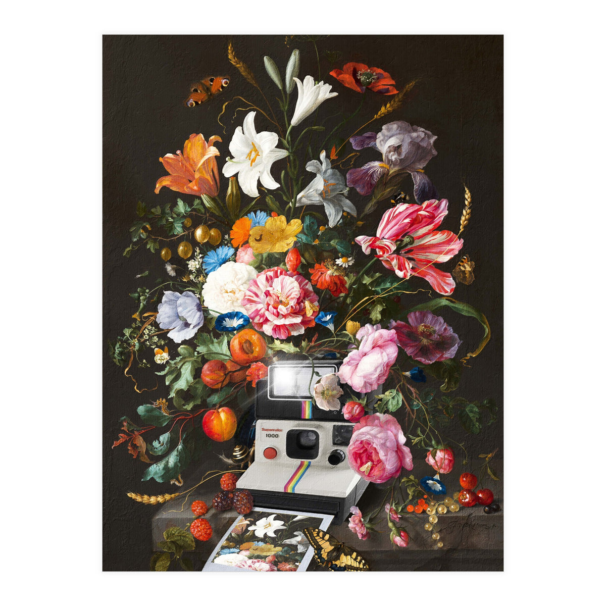 Floral Instant Photo (Print Only)