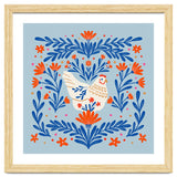 Blooming Chicken Blue And Orange thumbnail