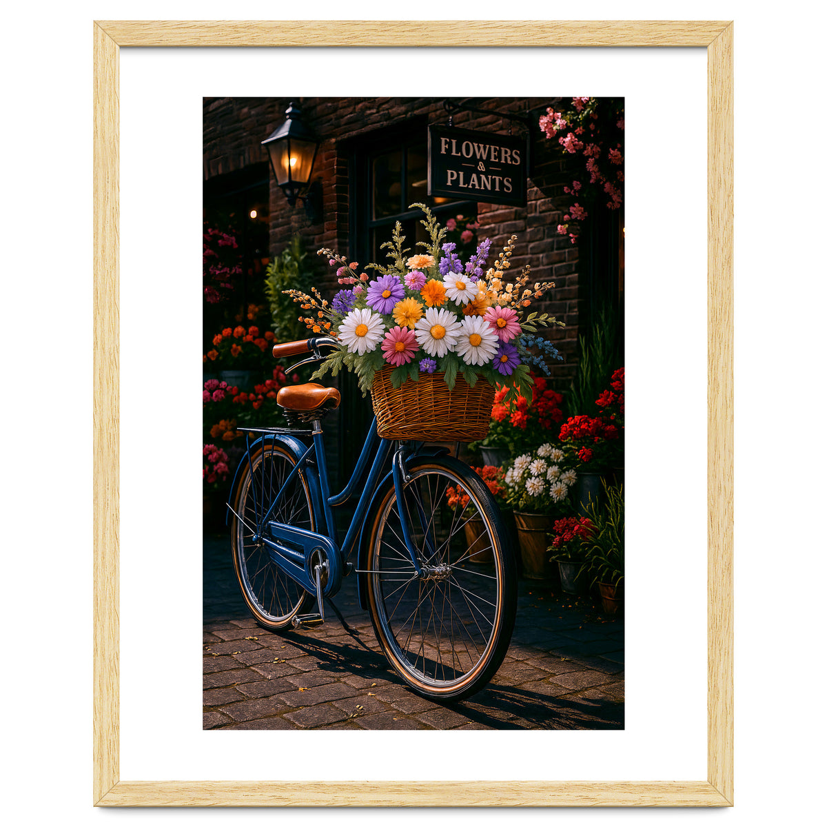 The Aesthetic of a Bicycle at a Flower Shop