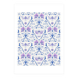Bohemian Garden Blue Pattern (Print Only) thumbnail