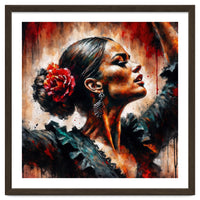 Watercolor Flamenco Dancer #5