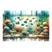Colorful Aquarium Fish Tank (Print Only)