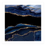 Navy & Gold Agate Texture 11  (Print Only) thumbnail