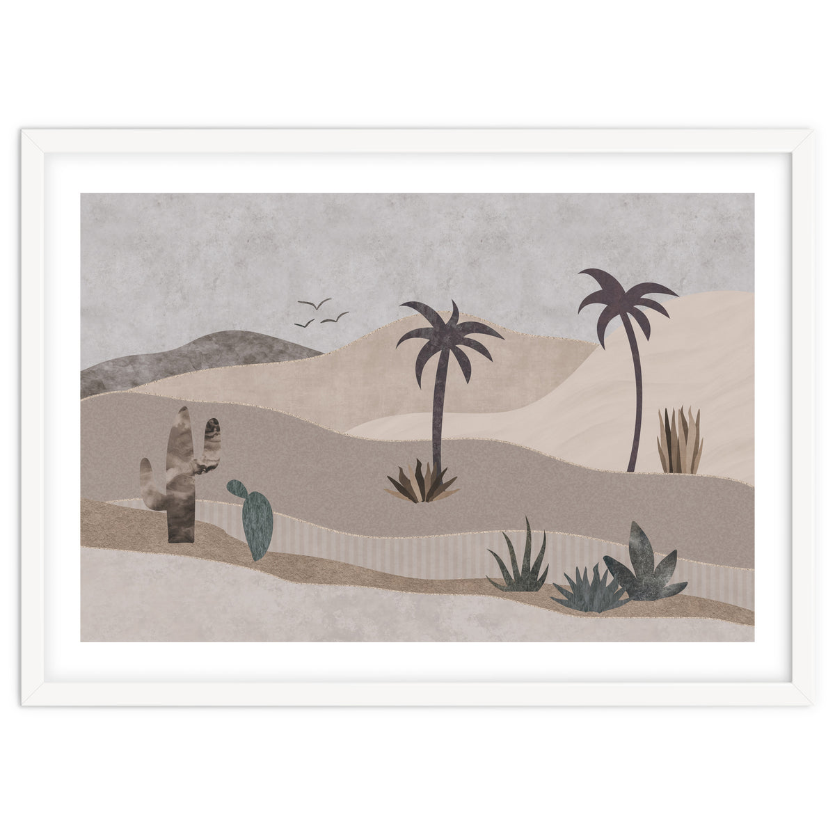 Abstract Landscape Calm Oasis