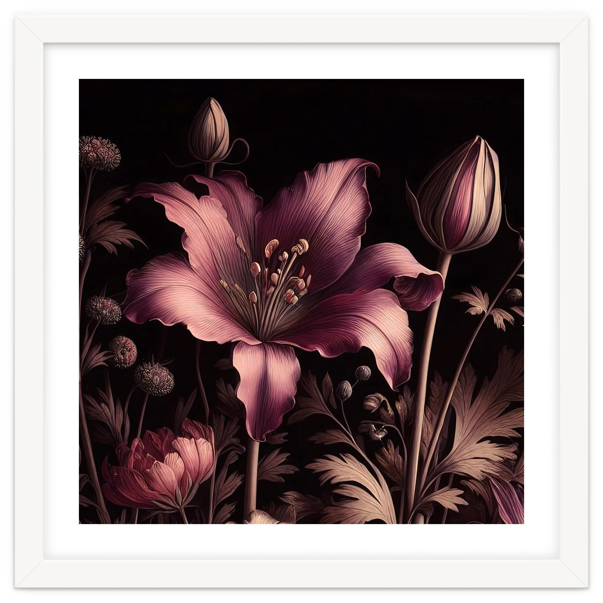 VINTAGE COLOURFUL BOTANICAL-10A-6