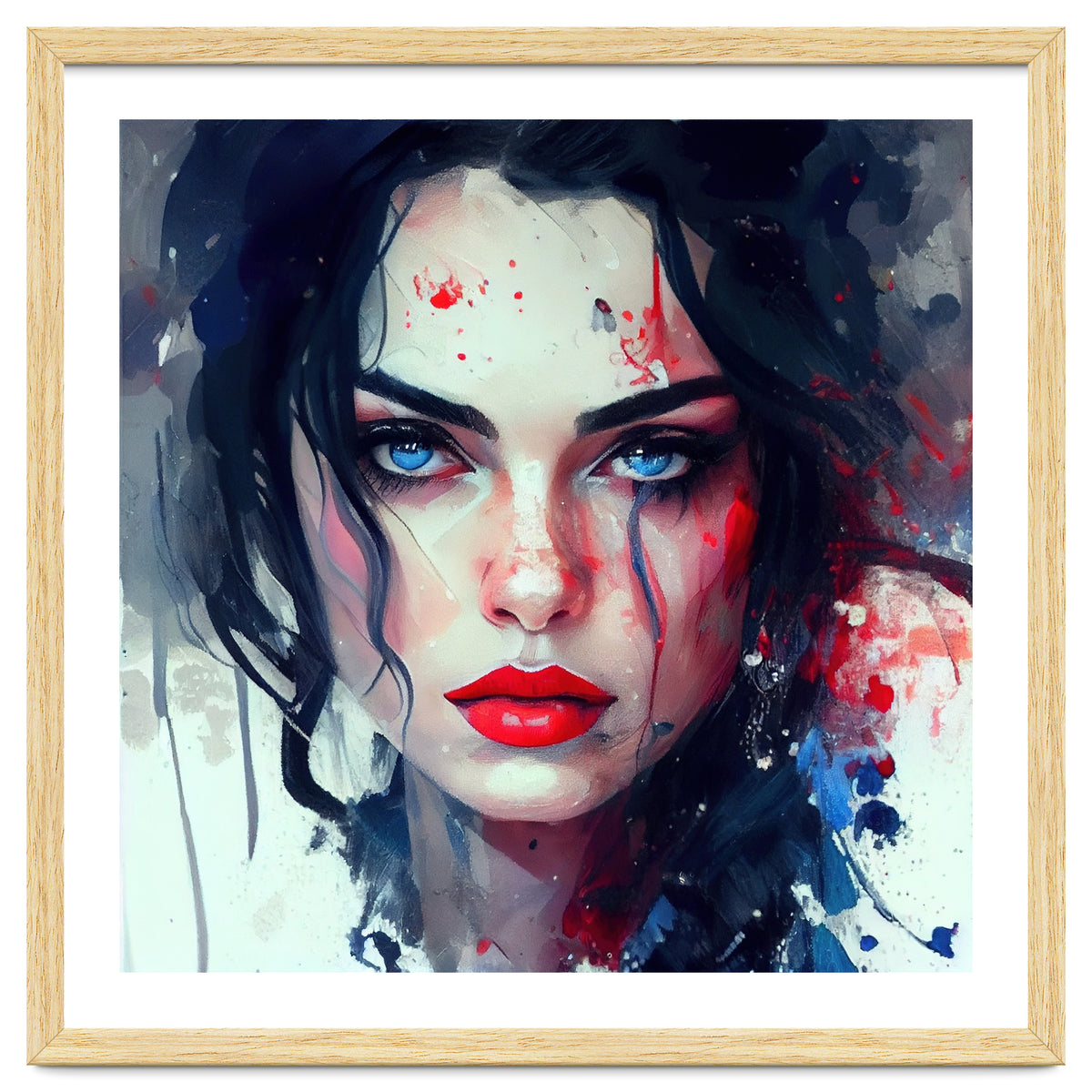 Watercolor Modern Snow White