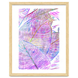 Pink Banana Leaves | Tropical Botanical Jungle | Ultraviolet Purple Nature Plants | Eclectic Forest thumbnail
