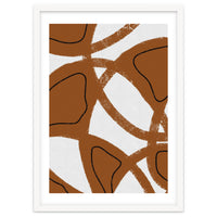 Abstract Brown and Black Lines