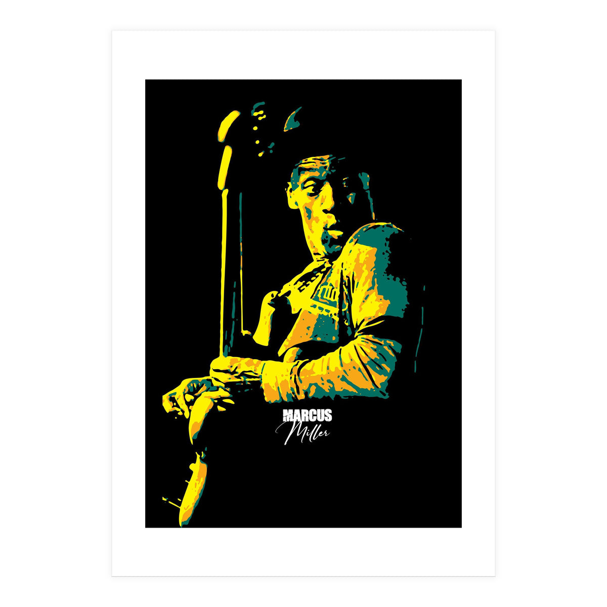 Marcus Miller American Musician Legend (Print Only)