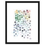 Watercolor Geometric Square Shapes Blue thumbnail