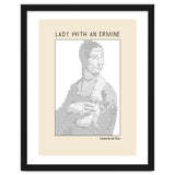 Lady With An Ermine – Leonardo Da Vinci Ascii Art thumbnail