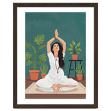 Serene Yoga Pose FitnessIllustration thumbnail