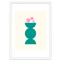 Geometric Pot & Flowers