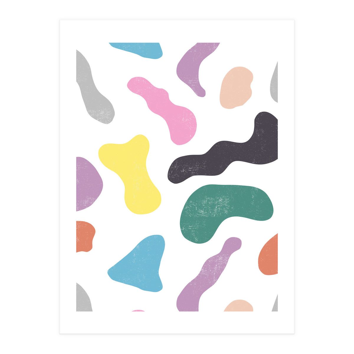 Abstract Organic Memphis Shapes (Print Only)