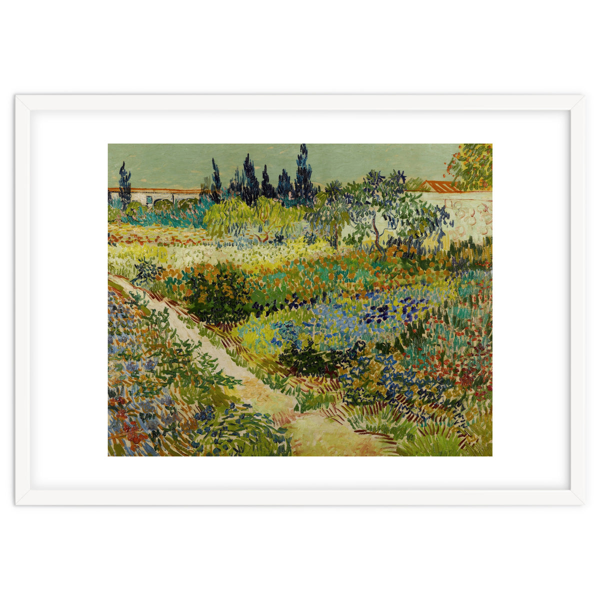 Vincent van Gogh – Garden at Arles | Vibrant Post-Impressionist Wall Art