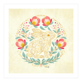 Folk Art Rabbit (Print Only) thumbnail