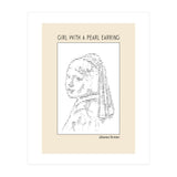 Girl With A Pearl Earring Johannes Vermeer Ascii Art (Print Only) thumbnail