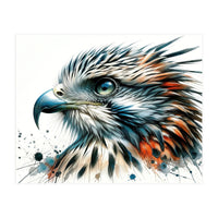 Vibrant Eagle Close Up Portrait (Print Only)