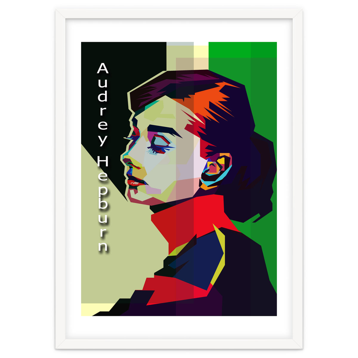 Beauty Audrey Hepburn Pop Art WPAP