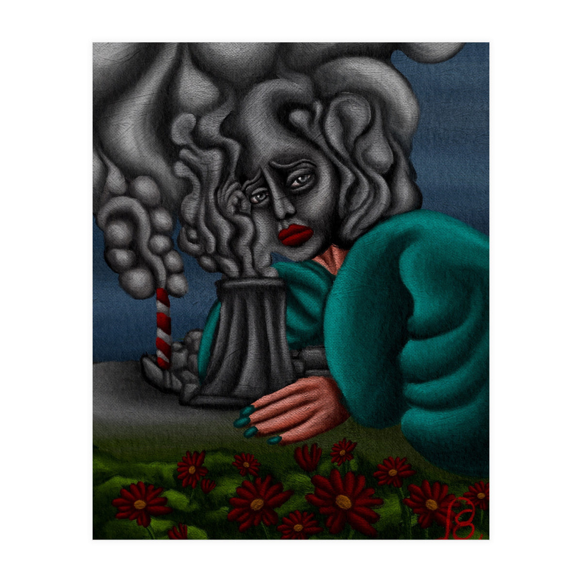 " It starts by the mind, then it takes the rest" (Print Only)