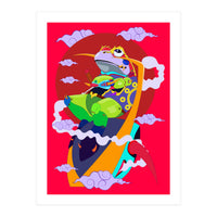 Knight Frog Pop Art Illustration (Print Only)