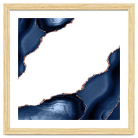 Navy & Rose Gold Agate Texture 30