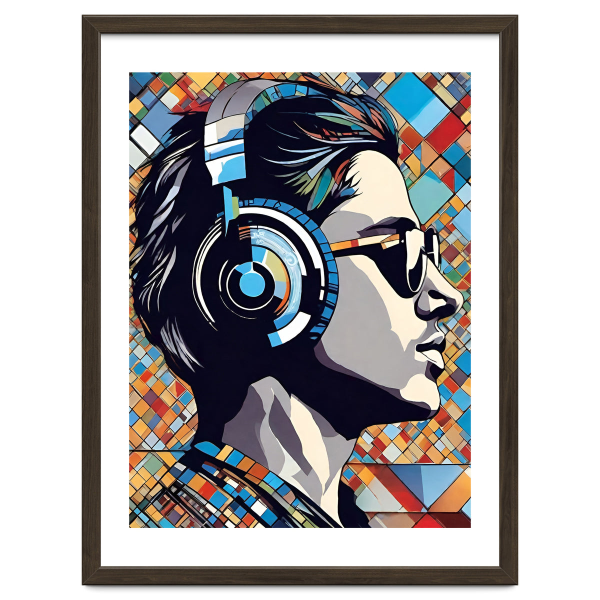 Guy In Headphones, Mosaic