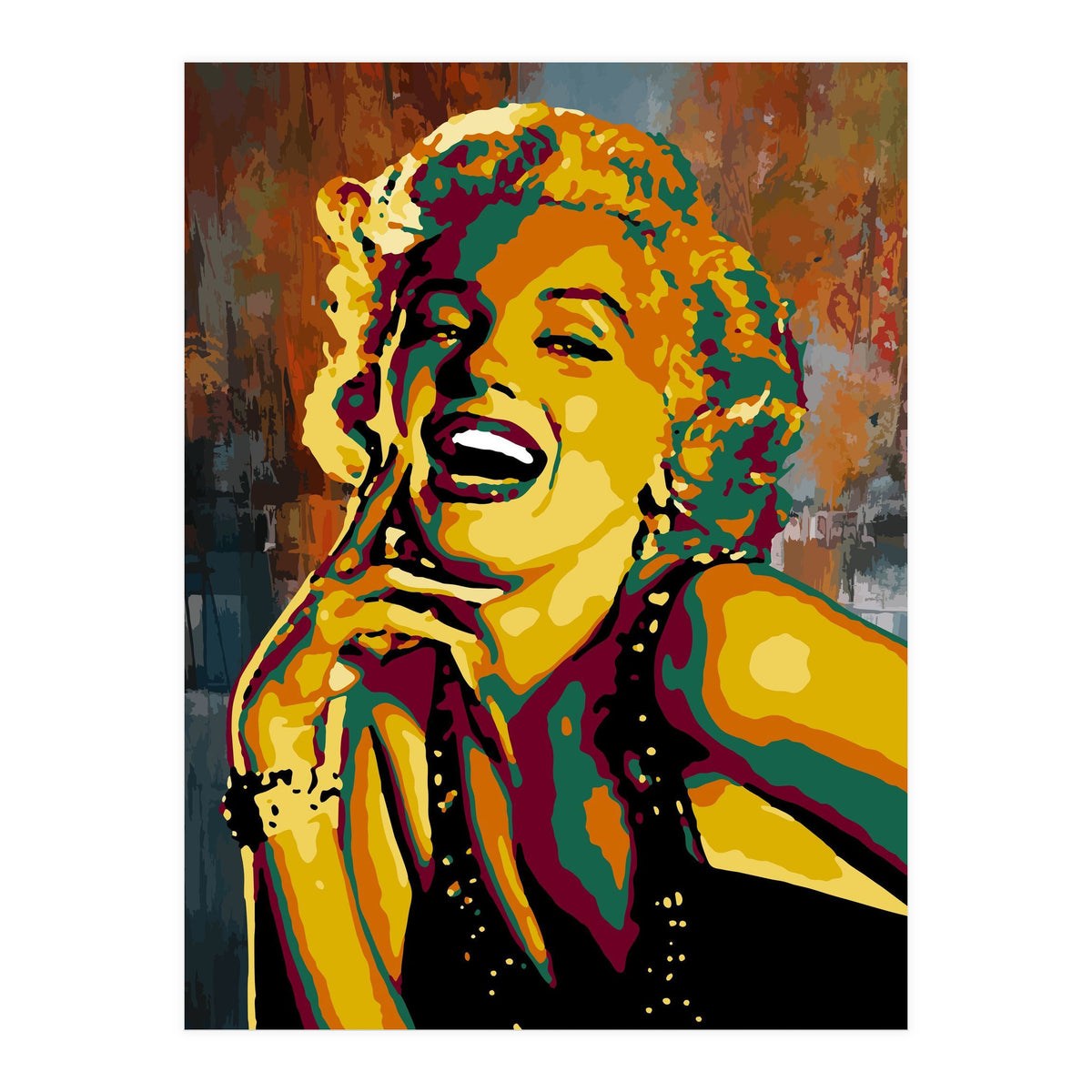 Marilyn Monroe Colorful abstract (Print Only)