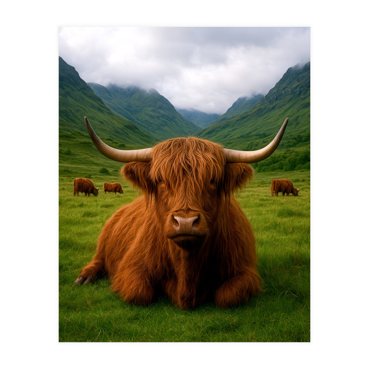 Highland Cow in Scotland (Print Only)
