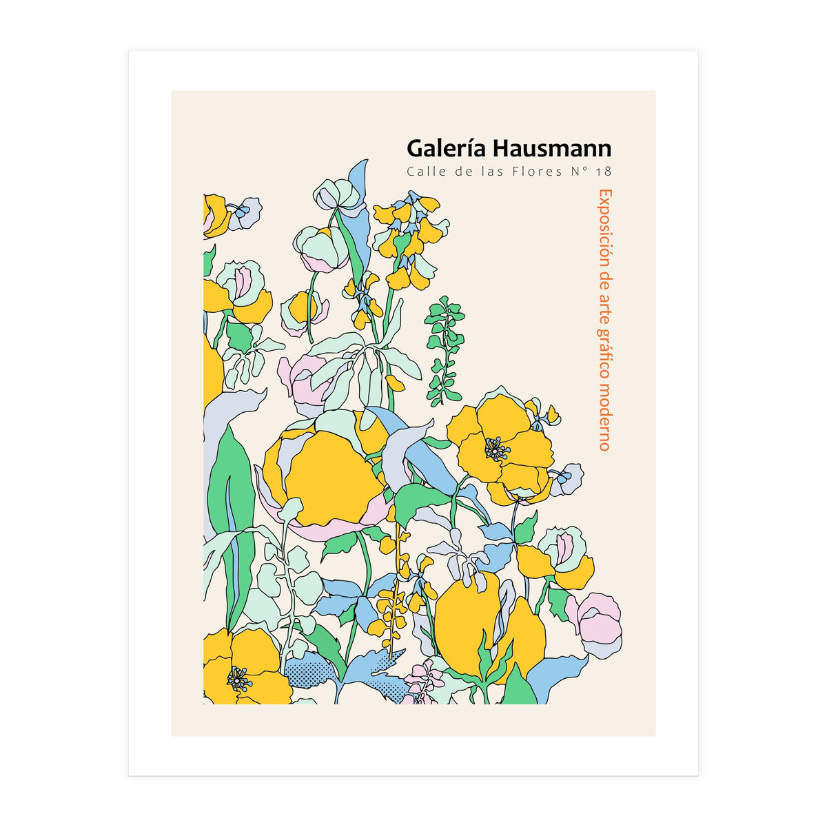 Exhibition of modern graphic art Madrid (Print Only)