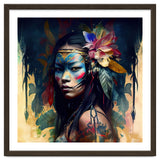 Floral Native Asian Warrior Portrait thumbnail