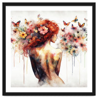 Butterfly Profile In Bloom