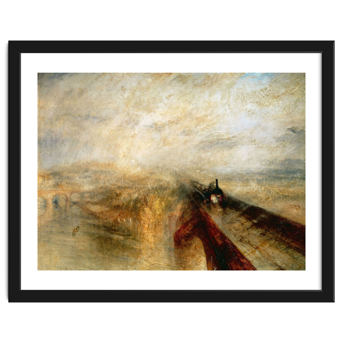 Joseph Mallord William Turner / 'Rain, Steam and Speed (The Great Western Railway)', 1844.