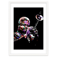 Dizzy Gillespie American Jazz Trumpeter Legend Colorful