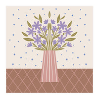 Flower Vase Mocha Mousse (Print Only)