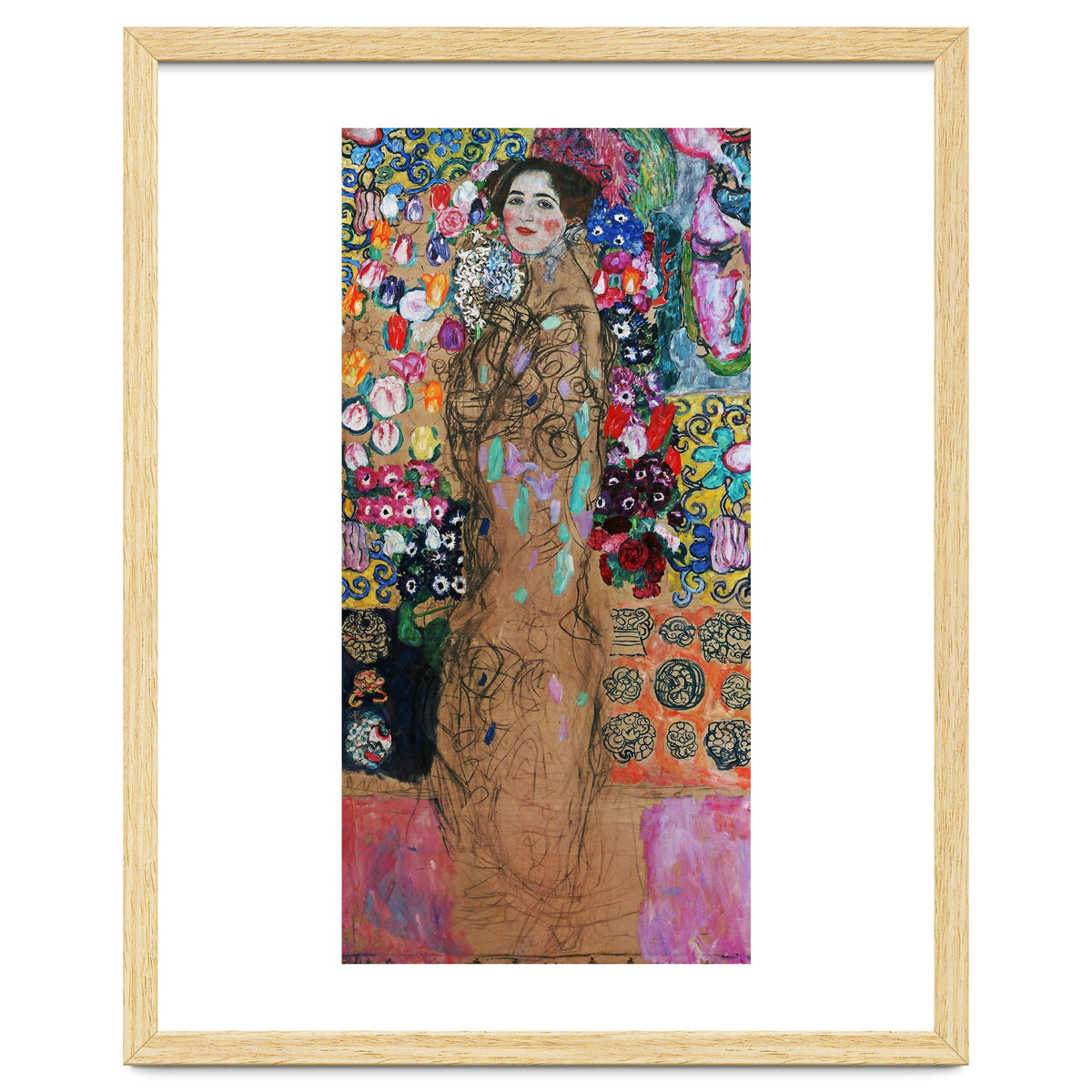 Gustav Klimt / 'Retrato de Maria Munk', 1917, Oil on canvas, 180 x 90 cm.