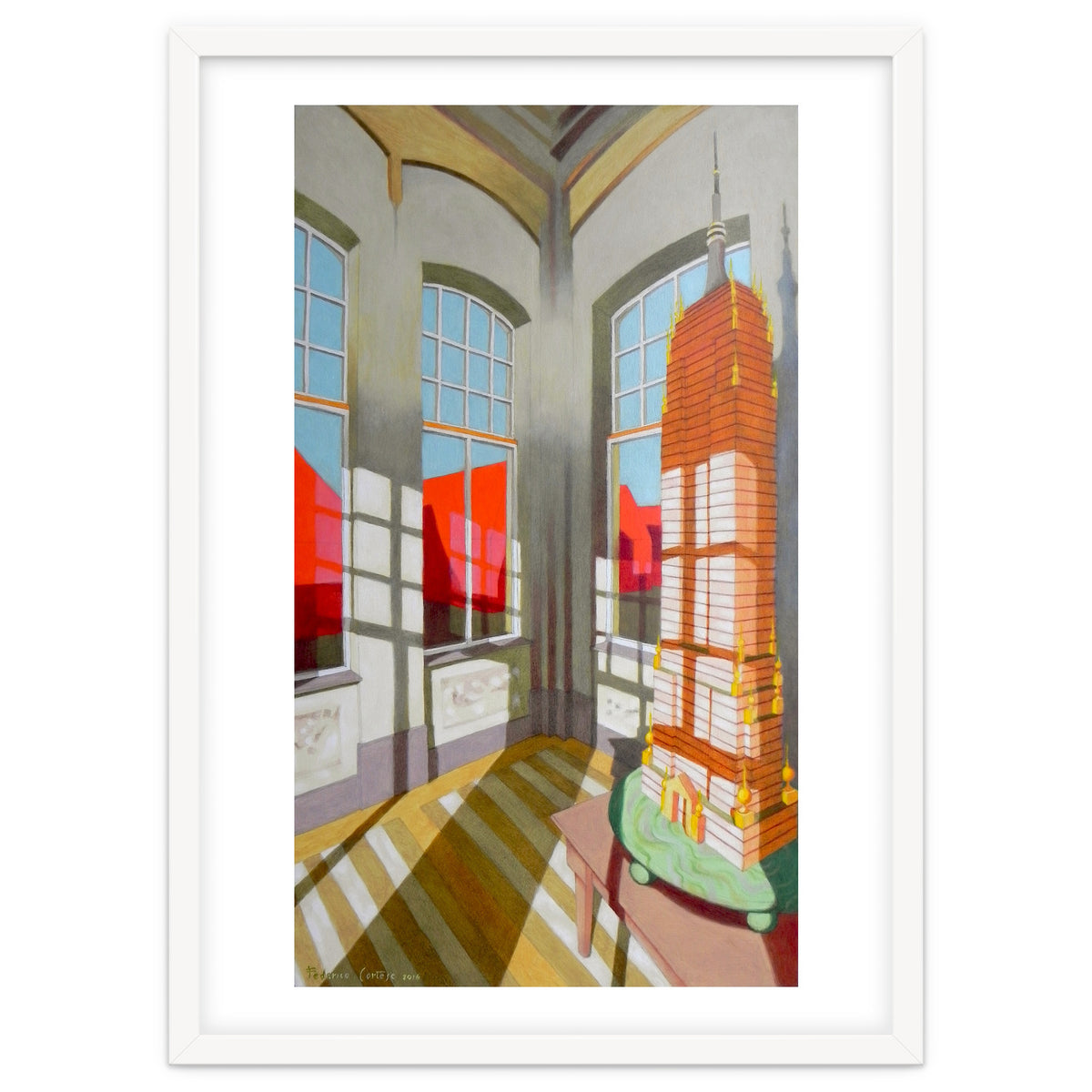 Abandoned room with the Empire State Building