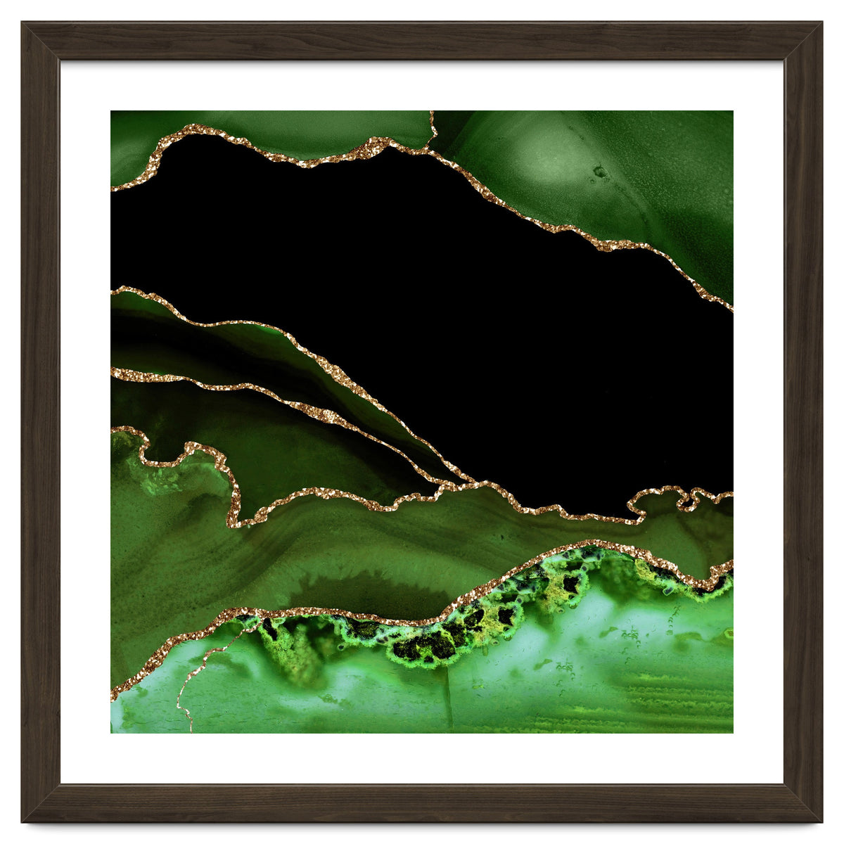 Green & Gold Agate Texture 14