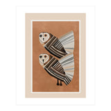 Striped Owl Pair (Print Only) thumbnail